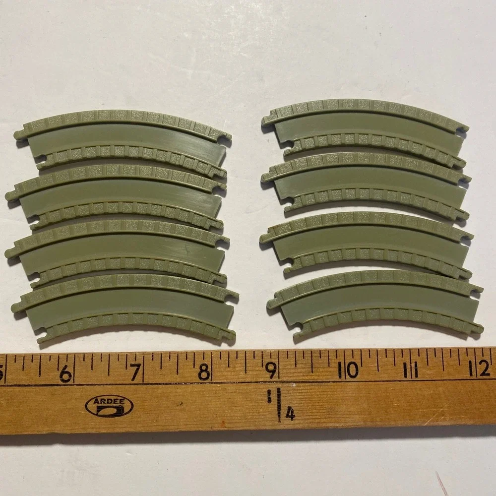 Galoob Micro Machines Train Set Vintage Oval Track 17pc Passenger Train